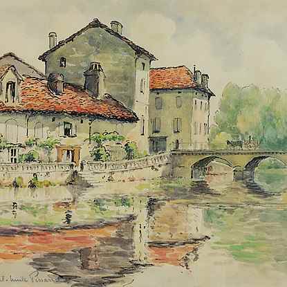 Le Pont - Paulémile Pissarro (1884 - 1972)