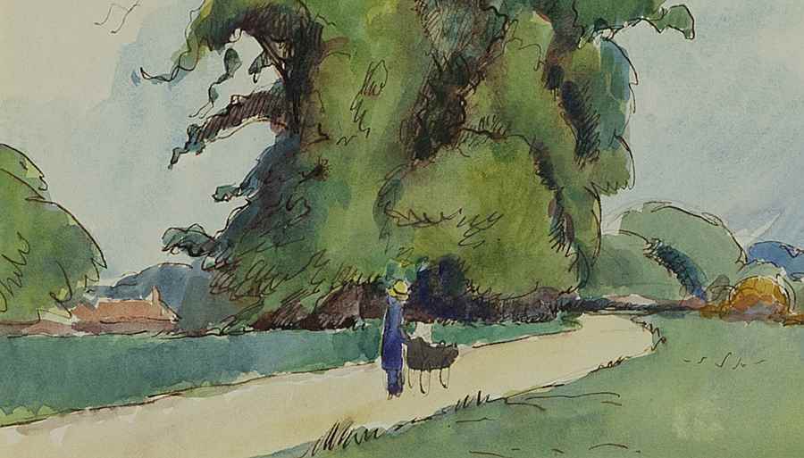 Paysage à Chippenfield - Ludovic-Rodo Pissarro (1878 - 1952)