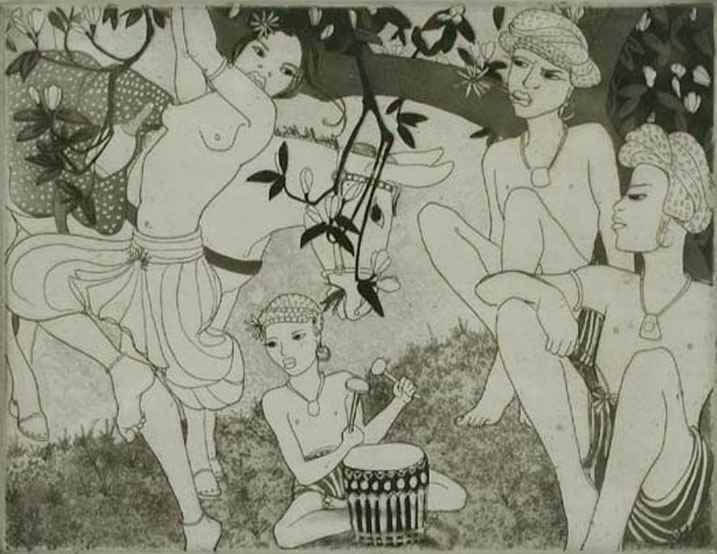 The Dancers - Orovida Pissarro (1893 - 1968)