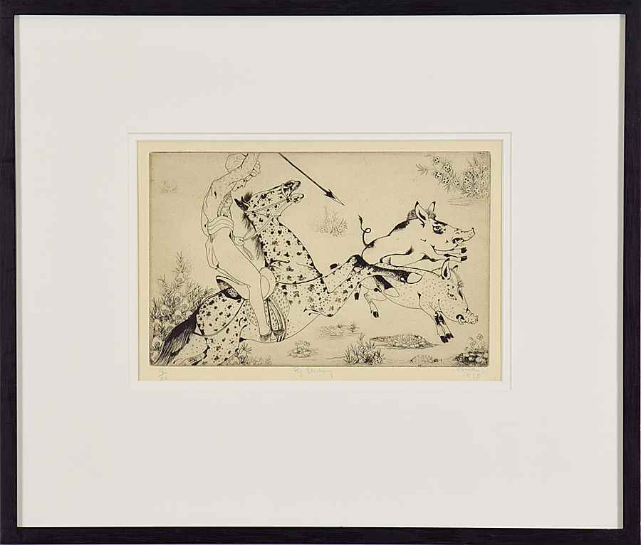 Pig Sticking - Orovida Pissarro (1893 - 1968)
