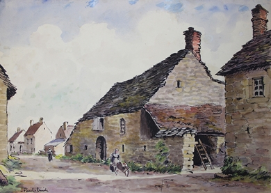 Paulémile Pissarro - Rue d'un Village