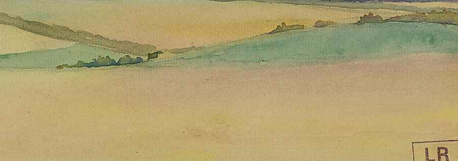 Landscape with Haystacks - Ludovic-Rodo Pissarro (1878 - 1952)
