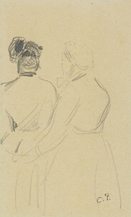 Camille Pissarro - Deux femmes dans un marché