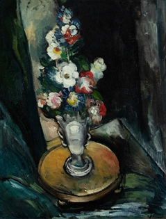 Maurice de Vlaminck - Le Guéridon au vase de fleurs