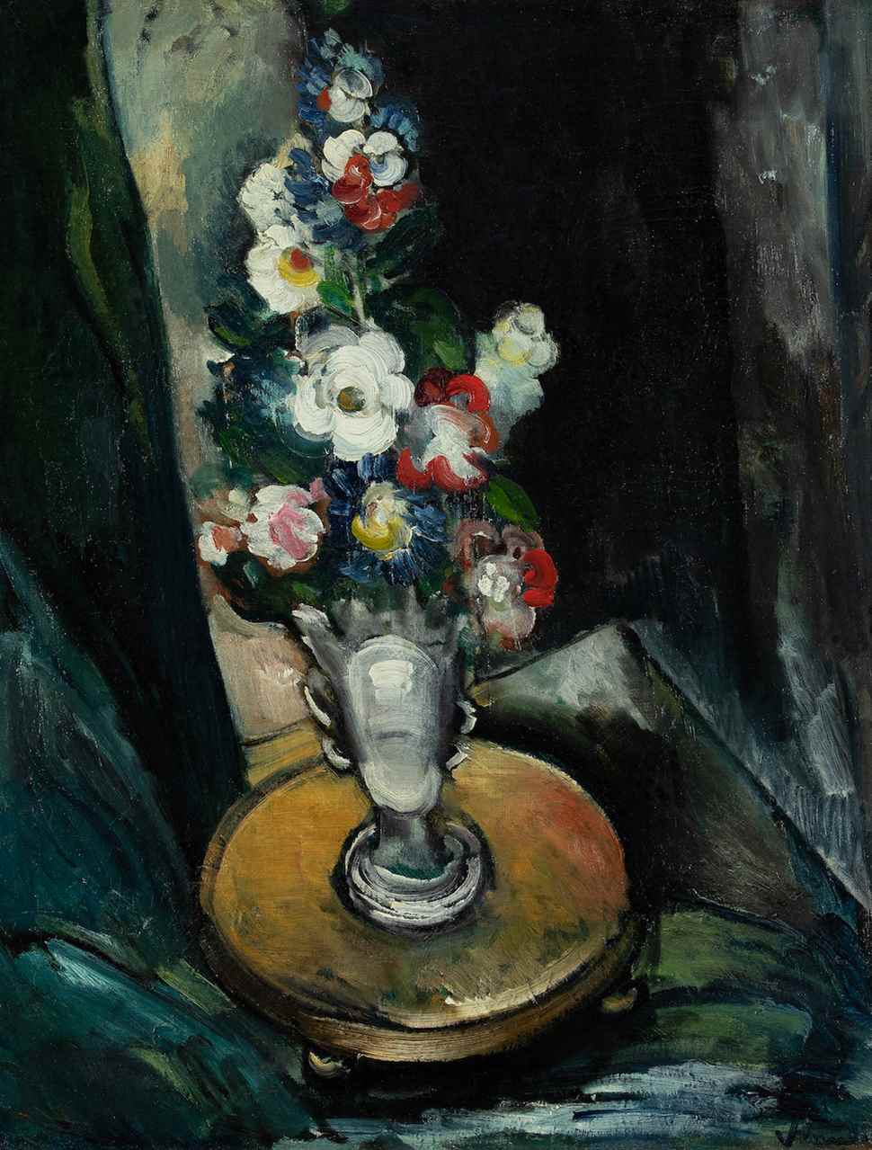 Le Guéridon au vase de fleurs - Maurice de Vlaminck (1876 - 1958)