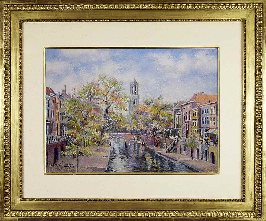 Pont Rose à Frunlys-de-Bruges - H. Claude Pissarro (b. 1935 - )