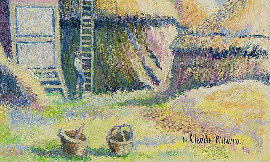 Le Mois des Moissons, Environs de Meulan - H. Claude Pissarro (b. 1935 - )