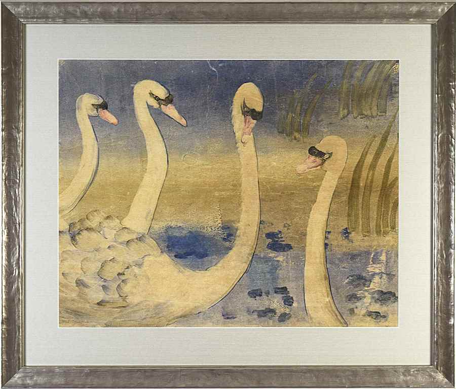 Les cygnes - Georges Manzana Pissarro (1871 - 1961)