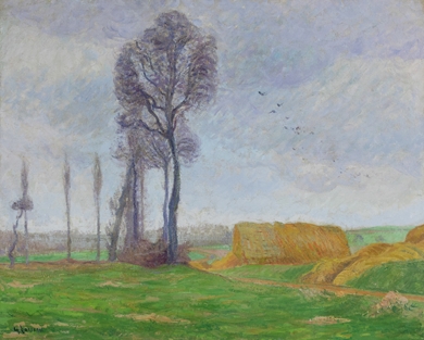 Gustave Loiseau - Paysage d'Automne à Nesle la Vallée