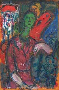 Marc Chagall - Esquisse pour "Portrait de Vava"