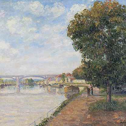 Pont du Chemin de Fer à Moret - Georges Manzana Pissarro (1871 - 1961)