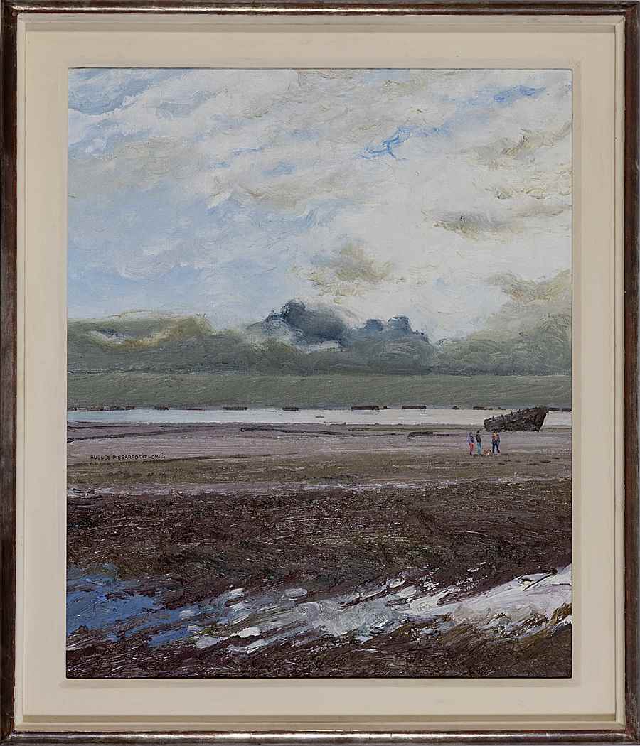 Marée Basse - Arromanches - Hugues dit Pomié Pissarro (b. 1935 - )