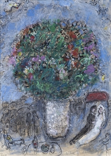 Marc Chagall - Mariage au grand bouquet