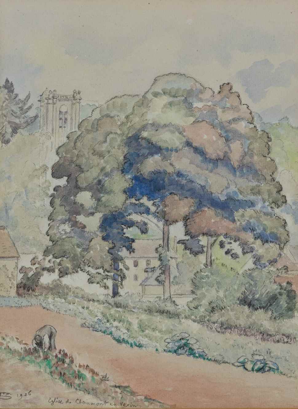 Église de Chaumont-en-Vexin - Lucien Pissarro (1863 - 1944)