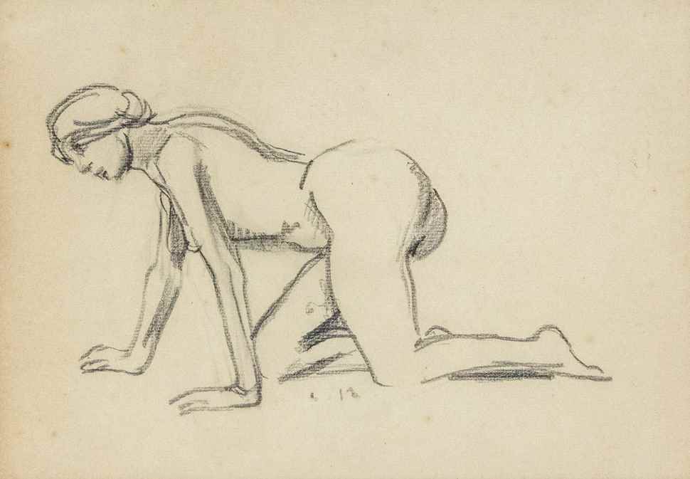 Kneeling Nude - Ludovic-Rodo Pissarro (1878 - 1952)