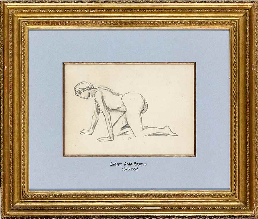 Kneeling Nude - Ludovic-Rodo Pissarro (1878 - 1952)