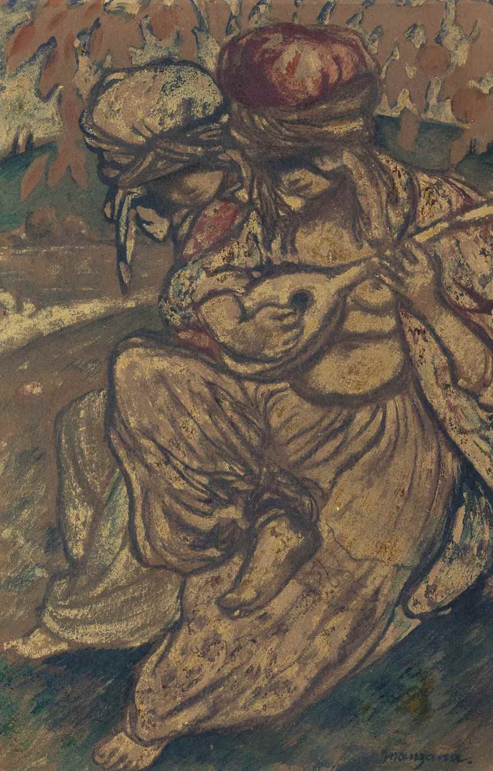 Femme à la mandoline - Georges Manzana Pissarro (1871 - 1961)