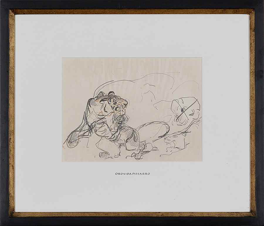 Pouncing Tiger - Orovida Pissarro (1893 - 1968)