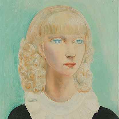 Portrait Jeune Fille Blonde - Moïse Kisling (1891 - 1953)
