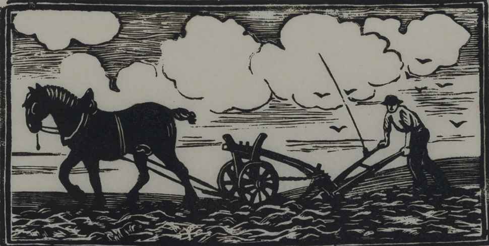 Man Ploughing - Paulémile Pissarro (1884 - 1972)
