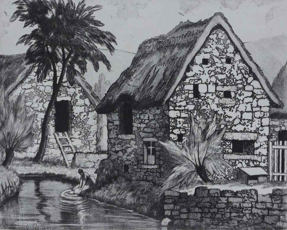 Chaumière à Cantepie (Calvados) - Paulémile Pissarro (1884 - 1972)