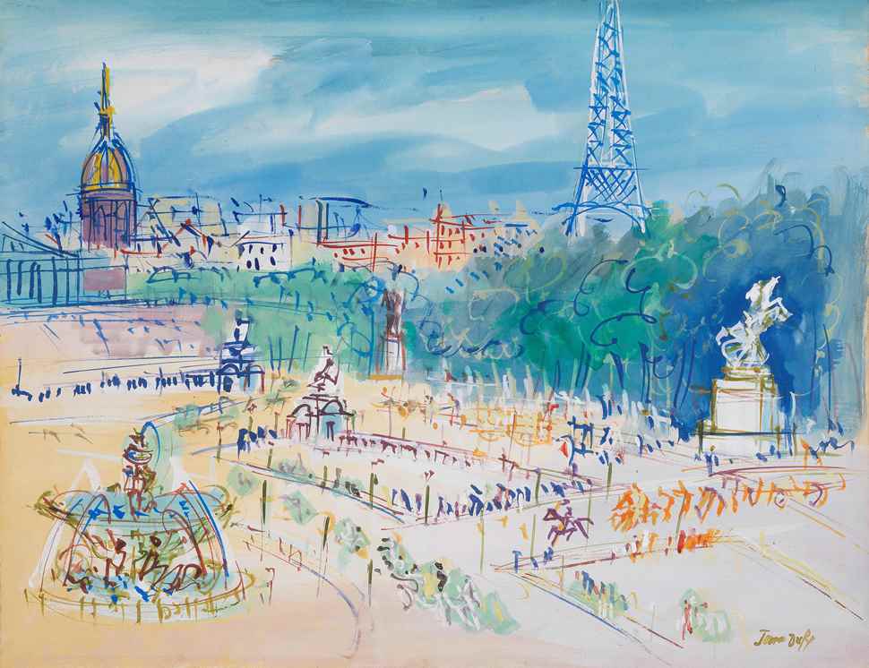 Place de la Concorde - Jean Dufy (1888 - 1964)