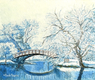 H. Claude Pissarro - Le Petit Pont des Deux Louises, Oussy (Seine et Marne)