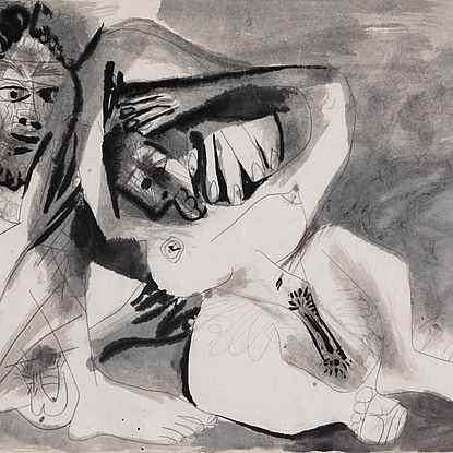 Homme et Femme Nus - Pablo Picasso (1881 - 1973)