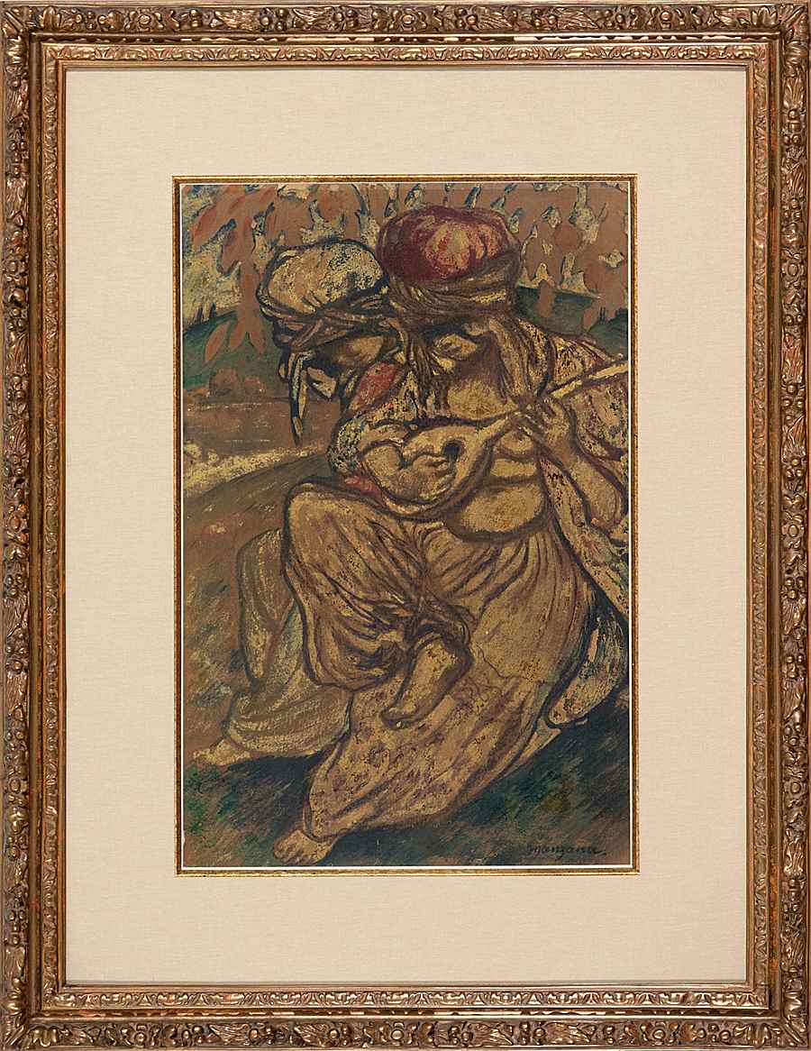 Femme à la mandoline - Georges Manzana Pissarro (1871 - 1961)