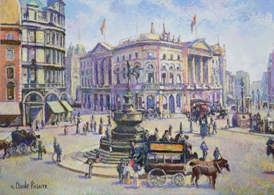 H. Claude Pissarro - Midi Piccadilly (Londres Royaume Uni)