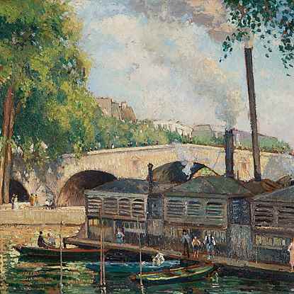 Les Bateaux Lavoir, Paris - Georges Manzana Pissarro (1871 - 1961)
