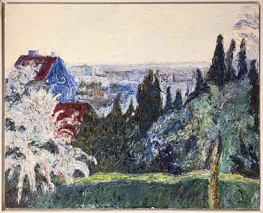 Pignon Bleu - Mareil - Hugues  Pissarro dit Pomié (b. 1935 - )