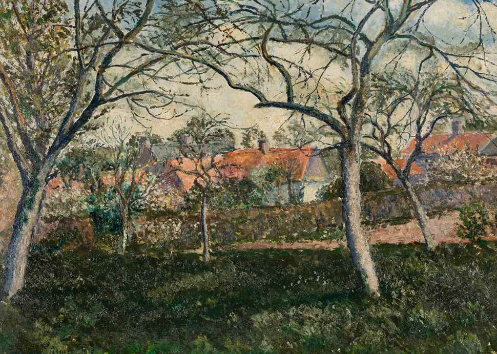 Toits Rouges à Menton - Georges Manzana Pissarro (1871 - 1961)