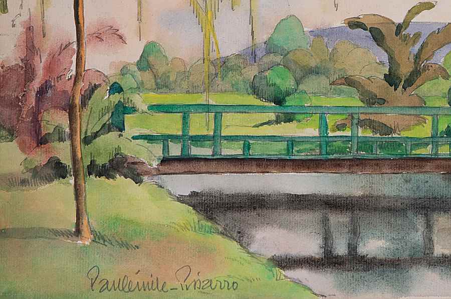 Scène de rivière, près de Lyons-la-Forêt - Paulémile Pissarro (1884 - 1972)