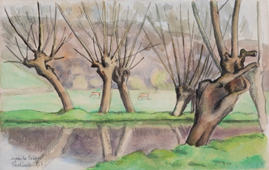 Paulémile Pissarro - River Eure, Lyons la Forêt