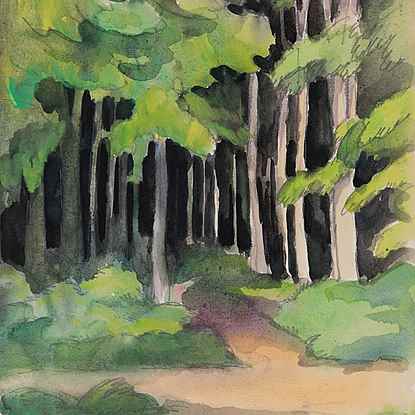 La Forêt de Lyons - Paulémile Pissarro (1884 - 1972)