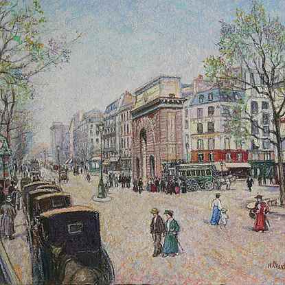 Paris - Porte Saint Martin - H. Claude Pissarro (b. 1935 - )