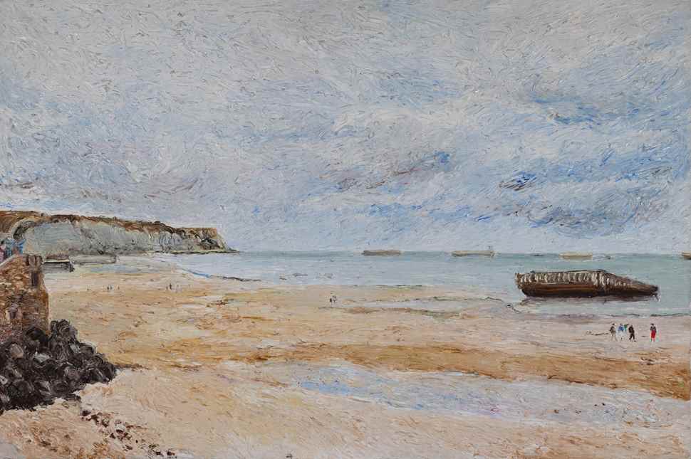 La Plage d'Arromanches - Hugues Pissarro dit Pomié (b. 1935 - )