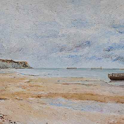 La Plage d'Arromanches - Hugues Pissarro dit Pomié (b. 1935 - )