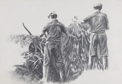 Yvon Pissarro - Farmhands
