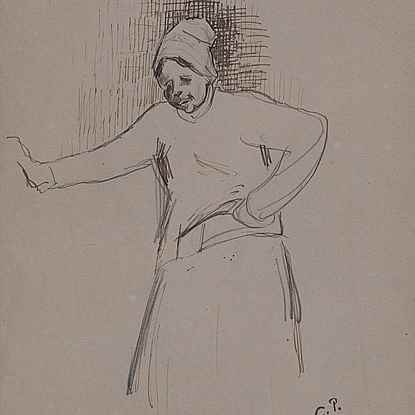 Peasant woman - Camille Pissarro (1830 - 1903)