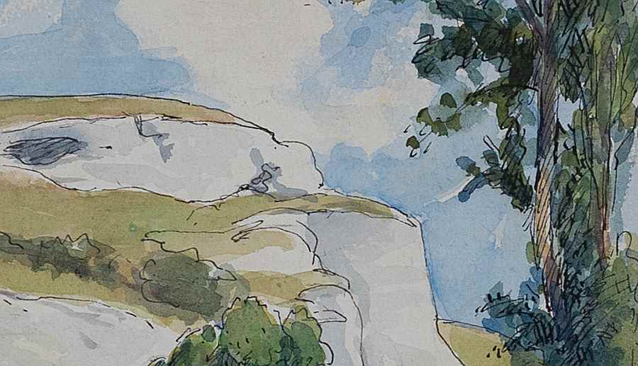 Manoir à Lyons-la-Forêt - Ludovic-Rodo Pissarro (1878 - 1952)