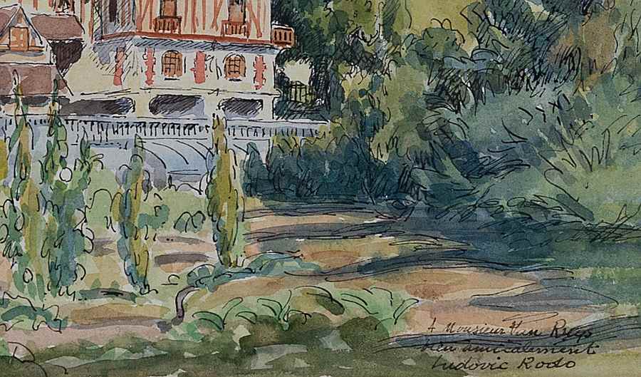 Manoir à Lyons-la-Forêt - Ludovic-Rodo Pissarro (1878 - 1952)