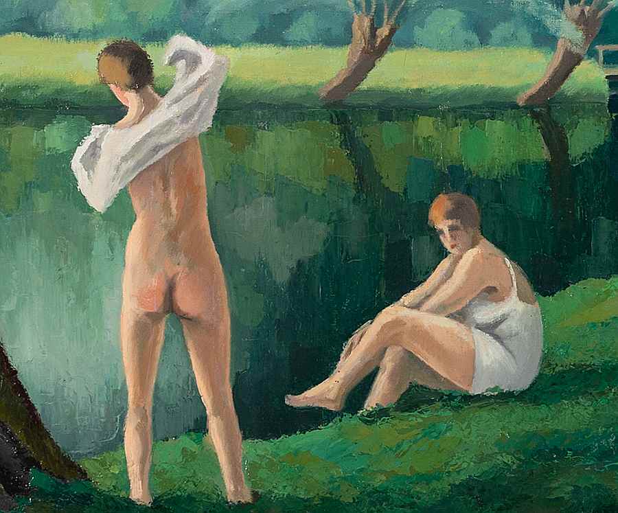 Les Baigneuses - Paulémile Pissarro (1884 - 1972)