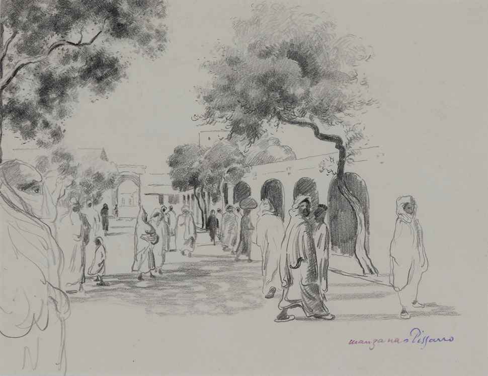 Moroccan Market - Georges Manzana Pissarro (1871 - 1961)