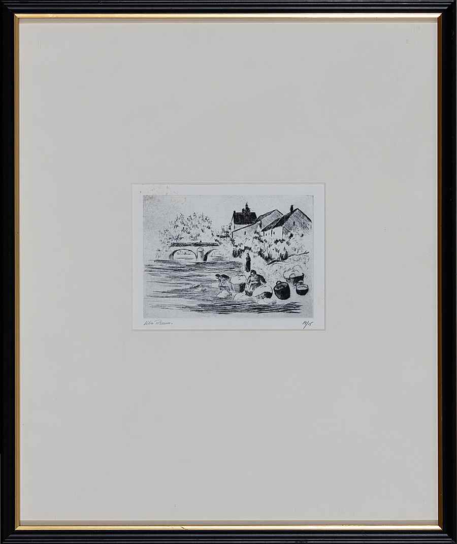 Lavandières - Lélia Pissarro, Figurative (b. 1963 - )