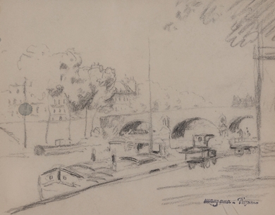 Georges Manzana Pissarro - La Seine à Paris