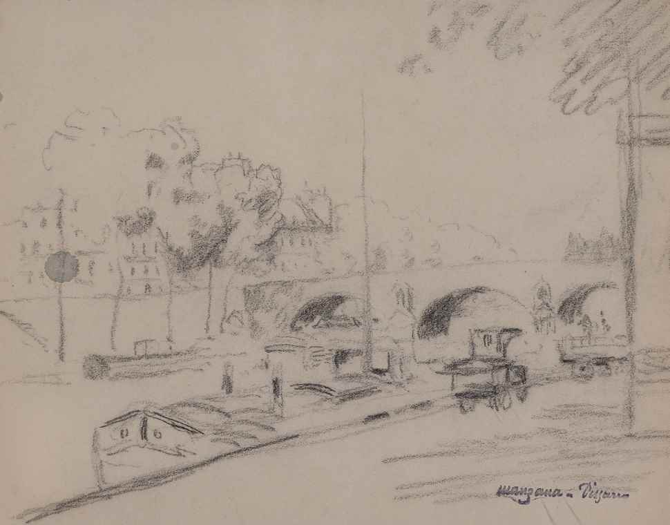 La Seine à Paris - Georges Manzana Pissarro (1871 - 1961)