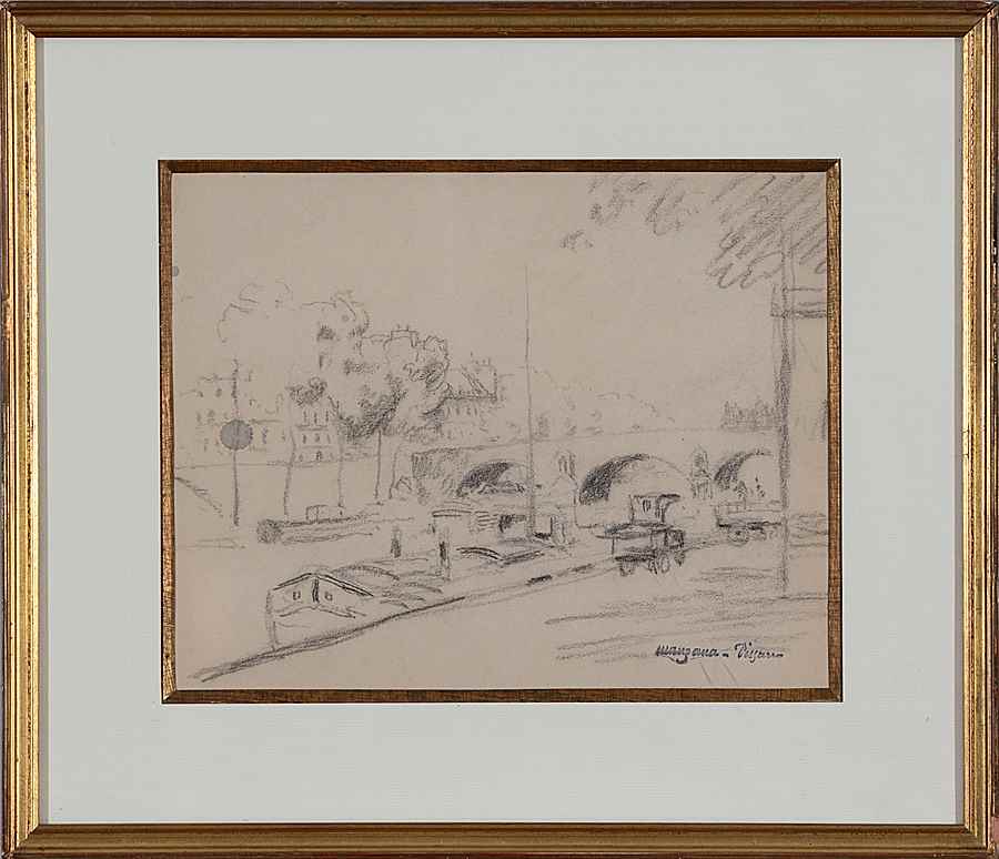 La Seine à Paris - Georges Manzana Pissarro (1871 - 1961)