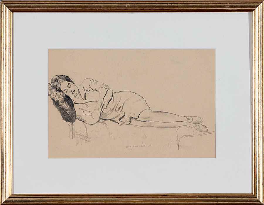 Roboa Sleeping (The Artist's Wife) - Georges Manzana Pissarro (1871 - 1961)